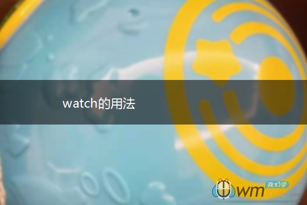 watch的用法