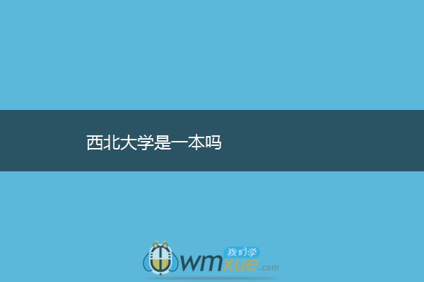 西北大学是一本吗