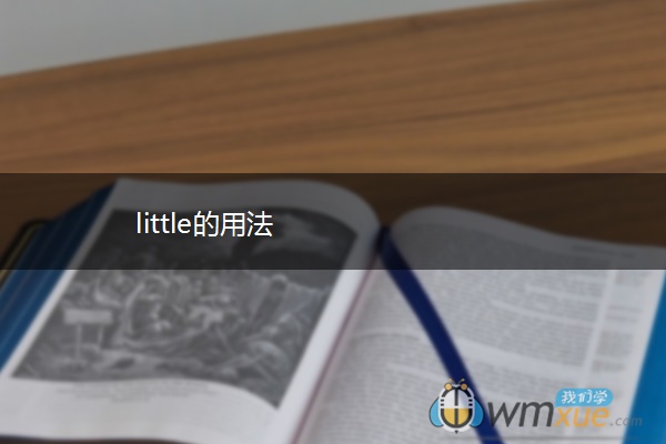 little的用法