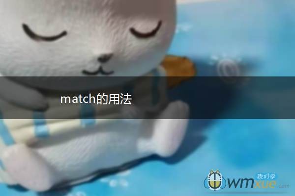 match的用法