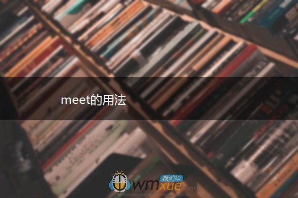 meet的用法