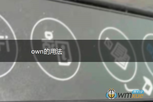 own的用法