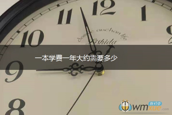 一本学费一年大约需要多少