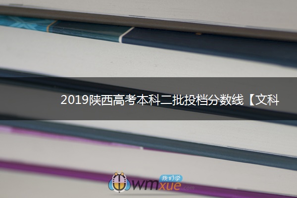 2019陕西高考本科二批投档分数线【文科】