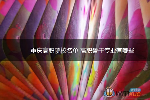 重庆高职院校名单 高职骨干专业有哪些