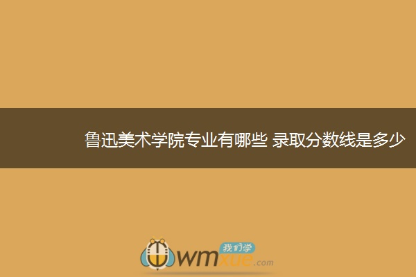 鲁迅美术学院专业有哪些 录取分数线是多少