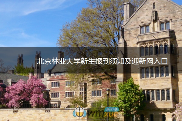 北京林业大学新生报到须知及迎新网入口