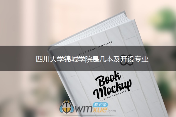 四川大学锦城学院是几本及开设专业