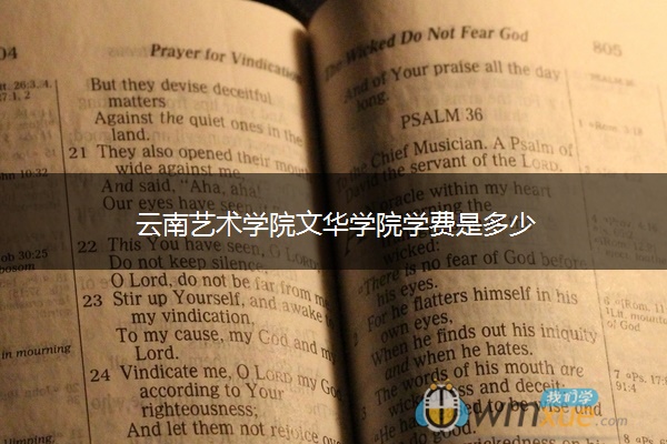 云南艺术学院文华学院学费是多少