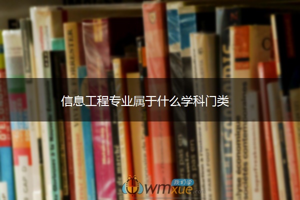 信息工程专业属于什么学科门类