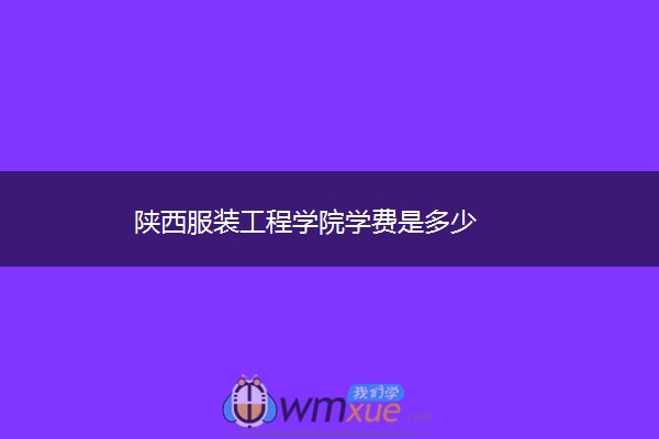 陕西服装工程学院学费是多少