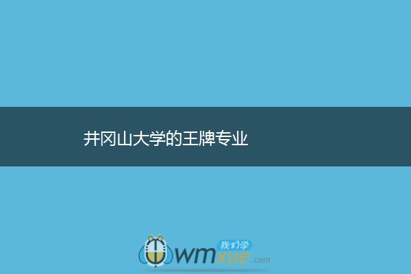 井冈山大学的王牌专业