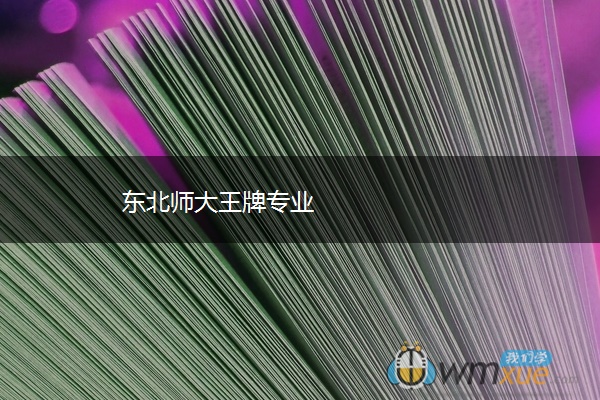 东北师大王牌专业