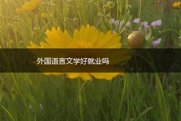 外国语言文学好就业吗