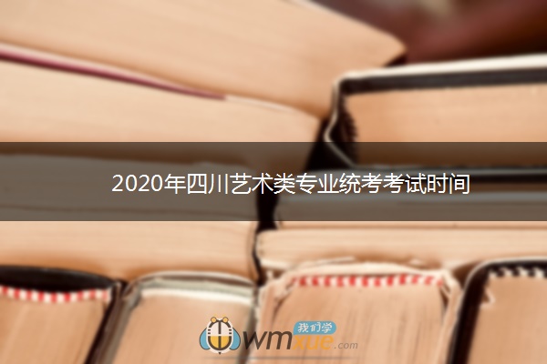 2020年四川艺术类专业统考考试时间