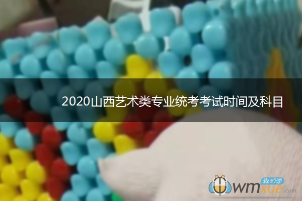 2020山西艺术类专业统考考试时间及科目