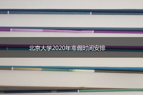 北京大学2020年寒假时间安排