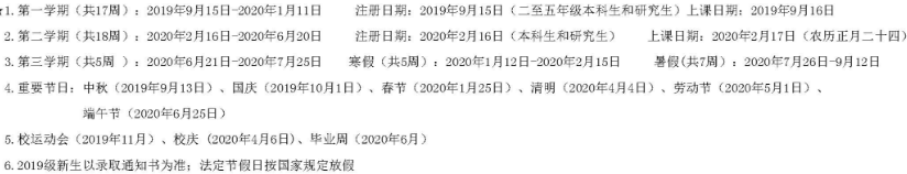 厦门大学寒假放假安排2020