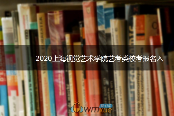 2020上海视觉艺术学院艺考类校考报名入口