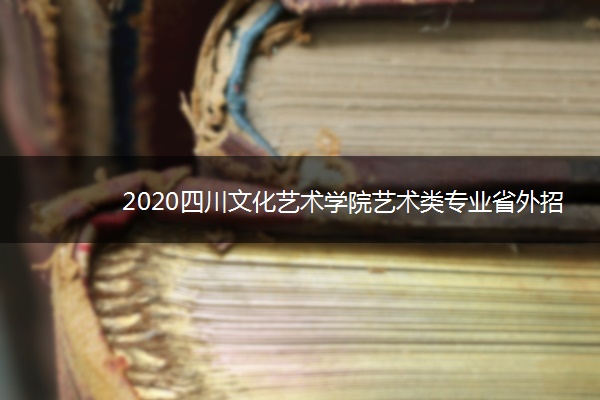 2020四川文化艺术学院艺术类专业省外招生简章