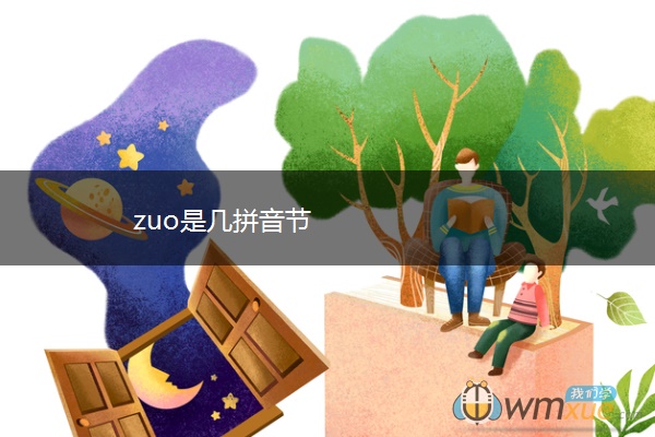 zuo是几拼音节