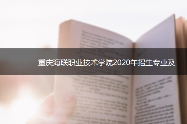 重庆海联职业技术学院2020年招生专业及条件