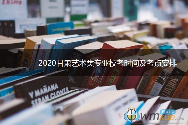 2020甘肃艺术类专业校考时间及考点安排