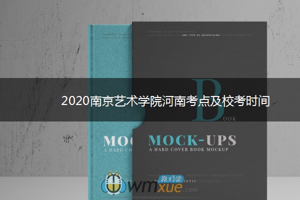 2020南京艺术学院河南考点及校考时间