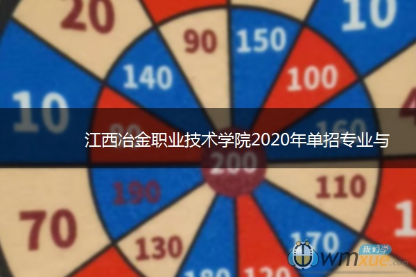 江西冶金职业技术学院2020年单招专业与计划