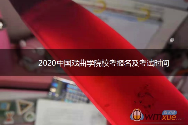 2020中国戏曲学院校考报名及考试时间