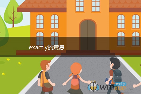 exactly的意思