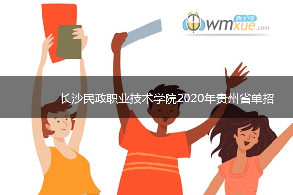 长沙民政职业技术学院2020年贵州省单招考试章程