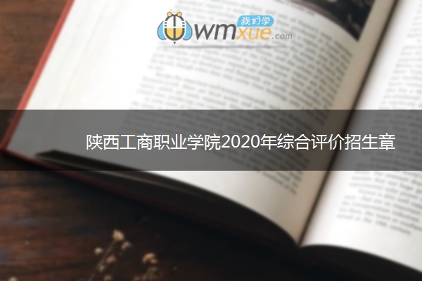 陕西工商职业学院2020年综合评价招生章程