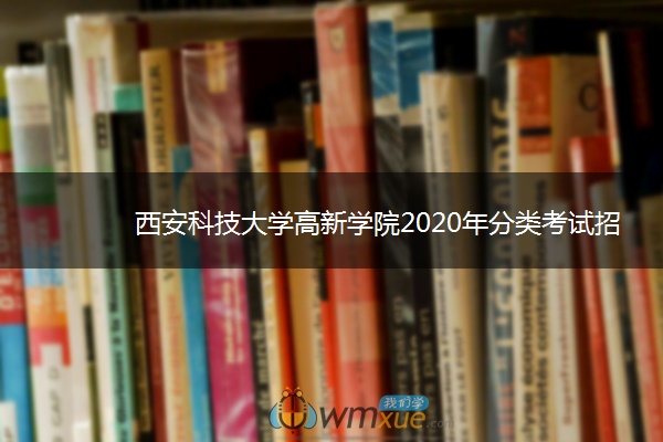 西安科技大学高新学院2020年分类考试招生章程