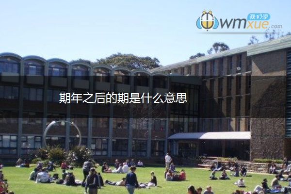 期年之后的期是什么意思