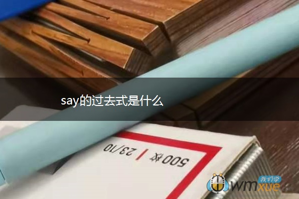 say的过去式是什么