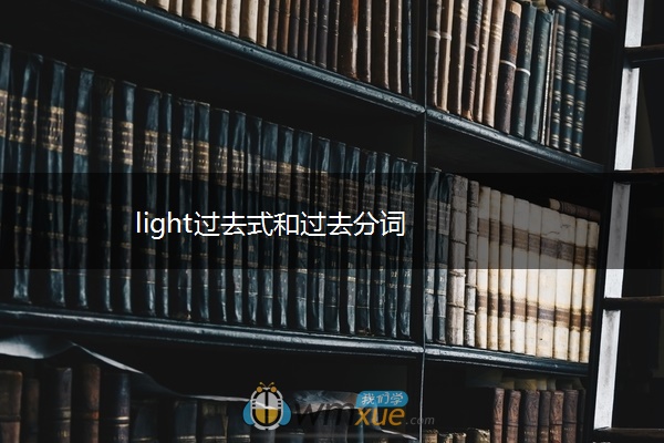 light过去式和过去分词