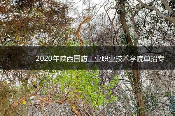 2020年陕西国防工业职业技术学院单招专业