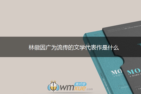 林徽因广为流传的文学代表作是什么