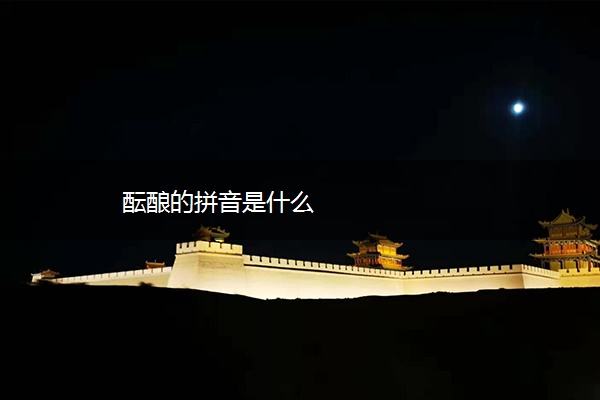 酝酿的拼音是什么