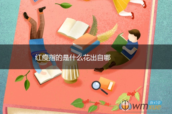 红瘦指的是什么花出自哪