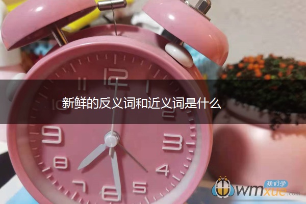 新鲜的反义词和近义词是什么