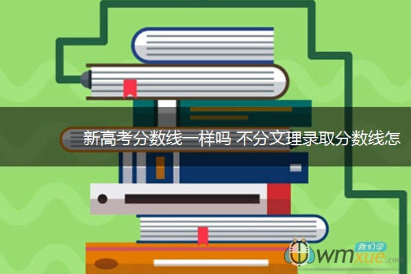 新高考分数线一样吗 不分文理录取分数线怎么定