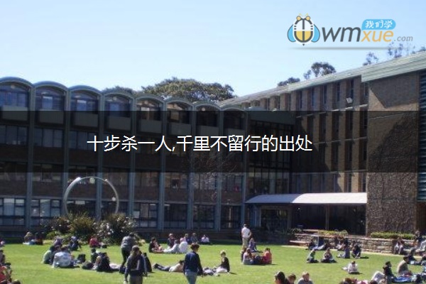 十步杀一人,千里不留行的出处