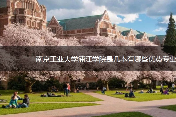 南京工业大学浦江学院是几本有哪些优势专业