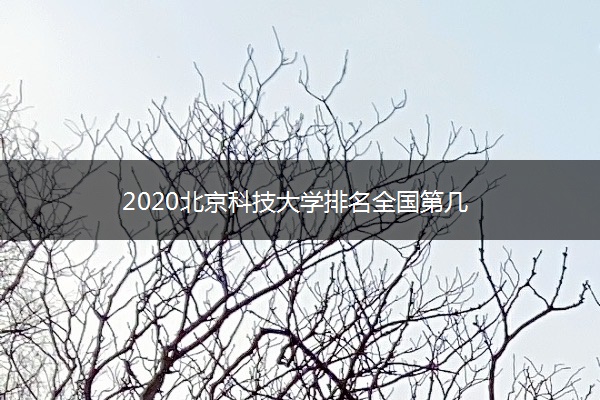 2020北京科技大学排名全国第几