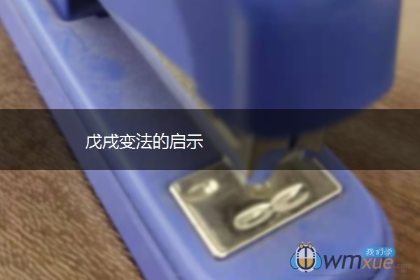 戊戌变法的启示