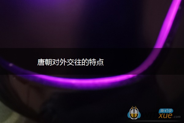 唐朝对外交往的特点