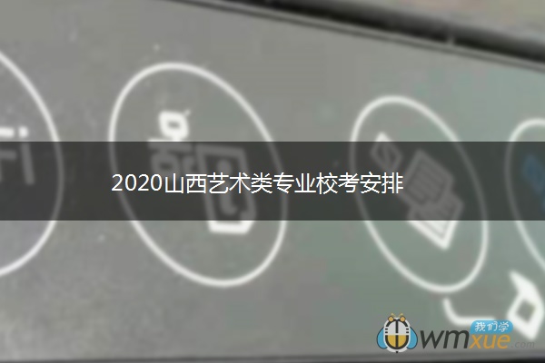 2020山西艺术类专业校考安排