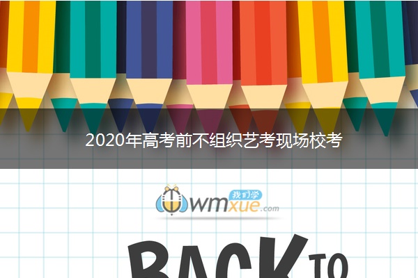 2020年高考前不组织艺考现场校考